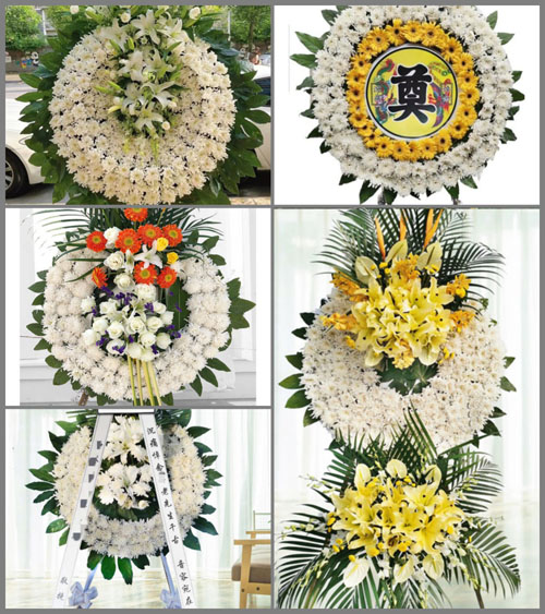 山西忻州原平市西镇乡胡沟村花圈速递